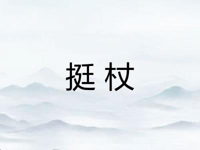 挺杖 挺杖