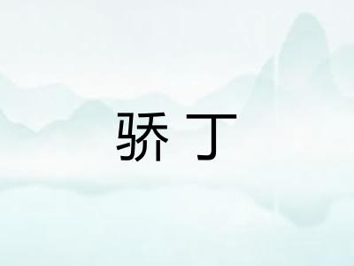 骄丁 骄丁