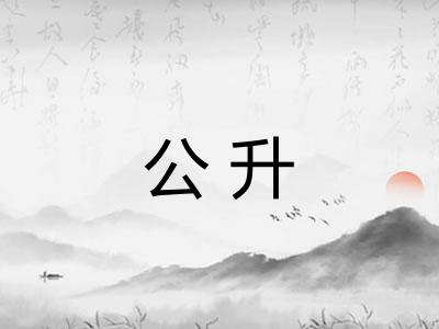 公升 公升