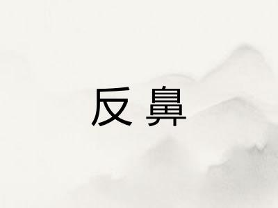 反鼻 反鼻