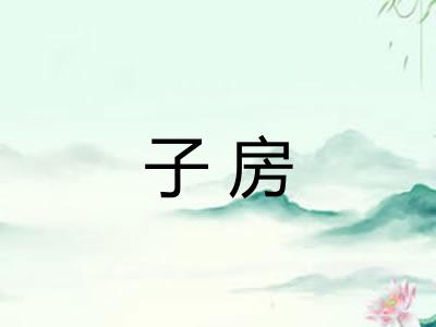 子房 子房