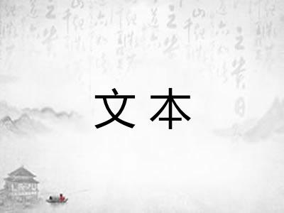 文本 文本