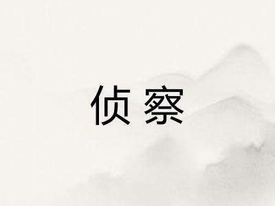 侦察 侦察