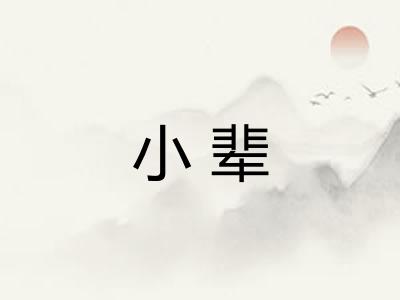 小辈 小辈