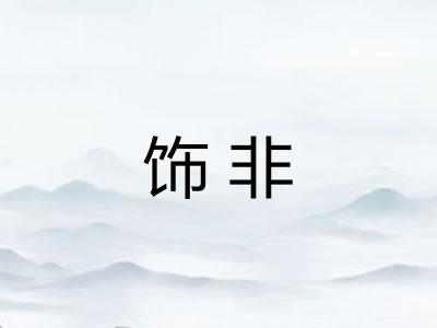 饰非 饰非