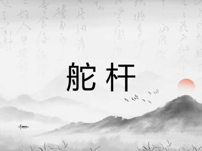 舵杆 舵杆