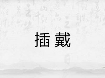 插戴 插戴