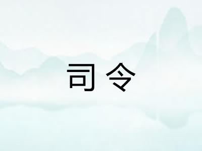 司令 司令