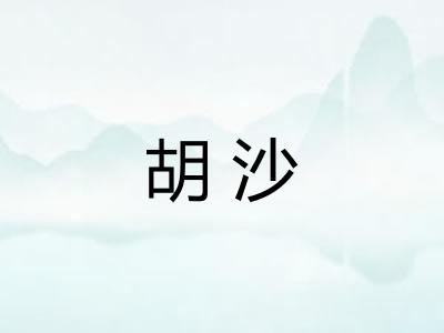 胡沙
