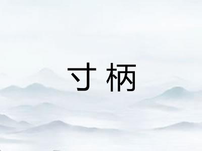 寸柄 寸柄