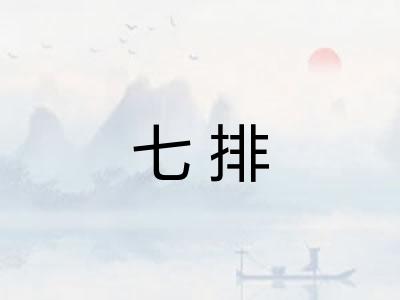 七排 七排