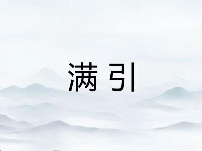 满引 满引