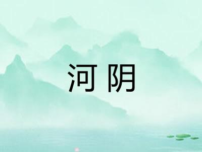 河阴 河阴