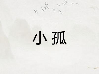 小孤 小孤