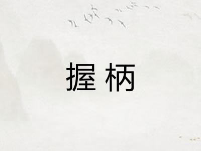 握柄 握柄