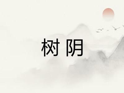 树阴 树阴