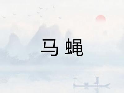 马蝇 马蝇