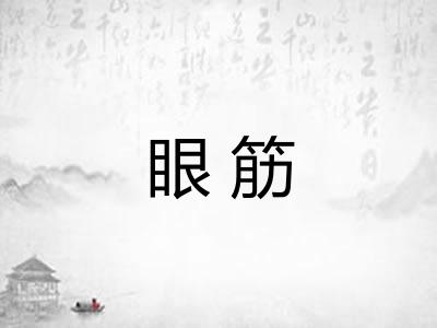 眼筋 眼筋