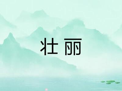 壮丽