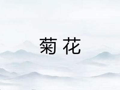 菊花 菊花