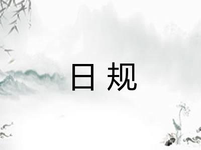 日规 日规