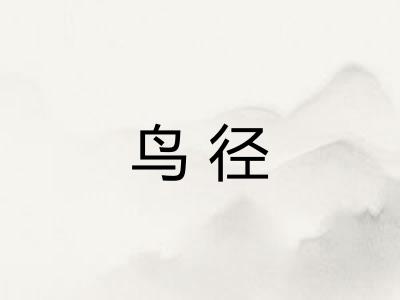 鸟径 鸟径