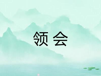 领会 领会