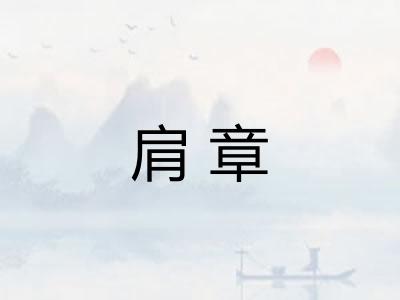 肩章 肩章