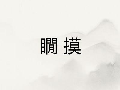 瞯摸 瞯摸