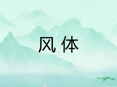 风体 风体