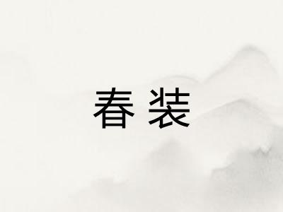 春装 春装