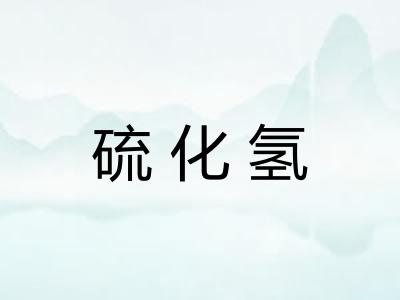硫化氢 硫化氢