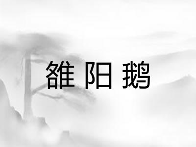 雒阳鹅 雒阳鹅