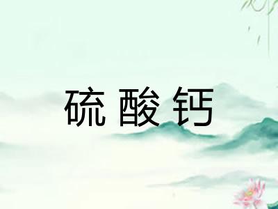 硫酸钙 硫酸钙