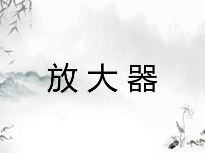 放大器 放大器