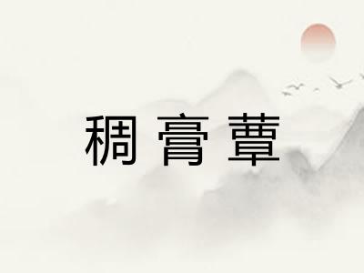 稠膏蕈 稠膏蕈