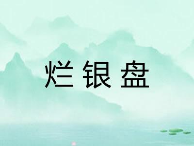 烂银盘 烂银盘