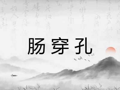 肠穿孔 肠穿孔