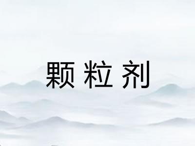 颗粒剂 颗粒剂