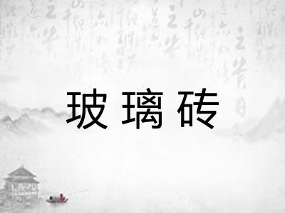 玻璃砖 玻璃砖