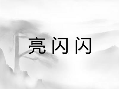亮闪闪 亮闪闪
