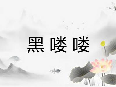 黑喽喽 黑喽喽