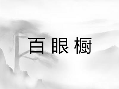 百眼橱 百眼橱