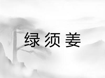 绿须姜 绿须姜