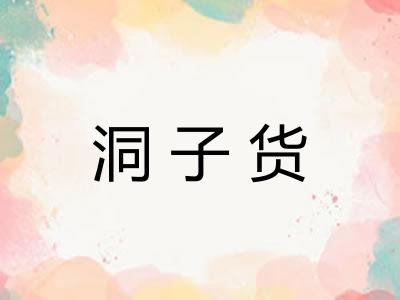 洞子货 洞子货