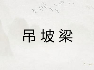 吊坡梁 吊坡梁