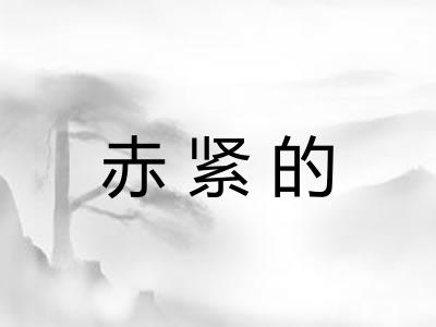 赤紧的 赤紧的
