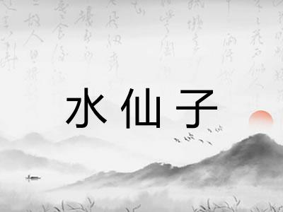 水仙子 水仙子