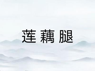 莲藕腿 莲藕腿