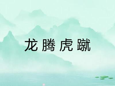 龙腾虎蹴 龙腾虎蹴